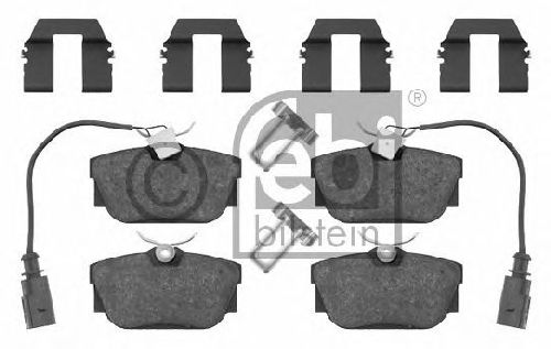 FEBI BILSTEIN 23446 - Brake Pad Set, disc brake Rear Axle VW, SEAT