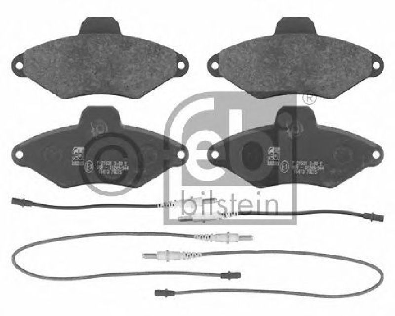 FEBI BILSTEIN 21631 - Brake Pad Set, disc brake Front Axle
