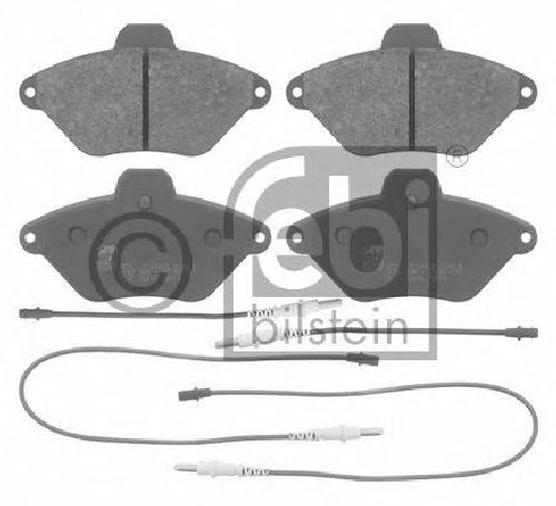 FEBI BILSTEIN 21632 - Brake Pad Set, disc brake Front Axle