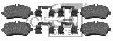 FEBI BILSTEIN 23070 - Brake Pad Set, disc brake Front Axle