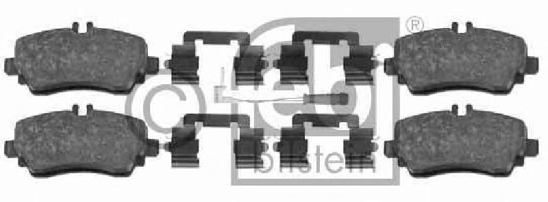 FEBI BILSTEIN 23070 - Brake Pad Set, disc brake Front Axle