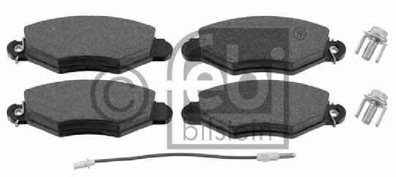 FEBI BILSTEIN 21980 - Brake Pad Set, disc brake Front Axle RENAULT, NISSAN