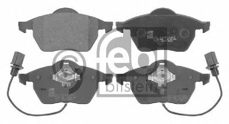 FEBI BILSTEIN 21848 - Brake Pad Set, disc brake Front Axle AUDI, SEAT