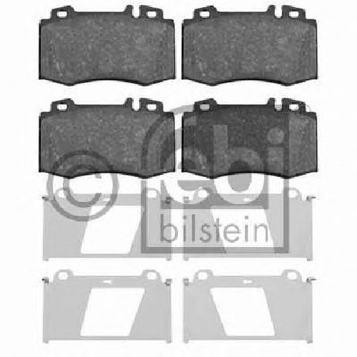 FEBI BILSTEIN 23271 - Brake Pad Set, disc brake Front Axle MERCEDES-BENZ