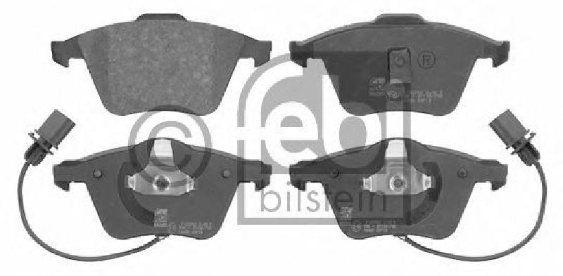 FEBI BILSTEIN 21938 - Brake Pad Set, disc brake Front Axle AUDI