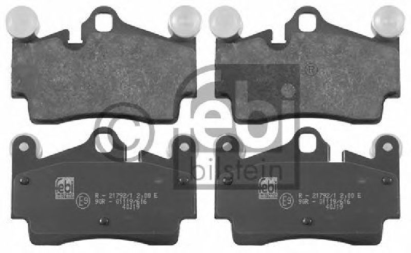 FEBI BILSTEIN 23694 - Brake Pad Set, disc brake Rear Axle