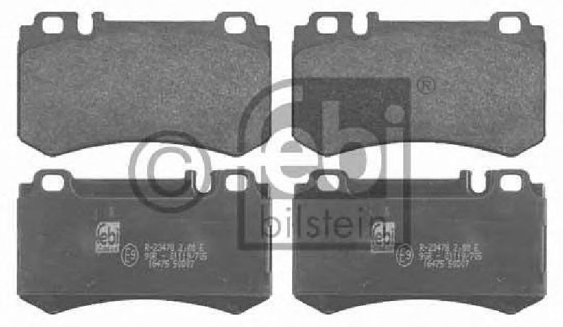 FEBI BILSTEIN 23478 - Brake Pad Set, disc brake Rear Axle MERCEDES-BENZ