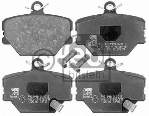 FEBI BILSTEIN 21999 - Brake Pad Set, disc brake Front Axle SMART