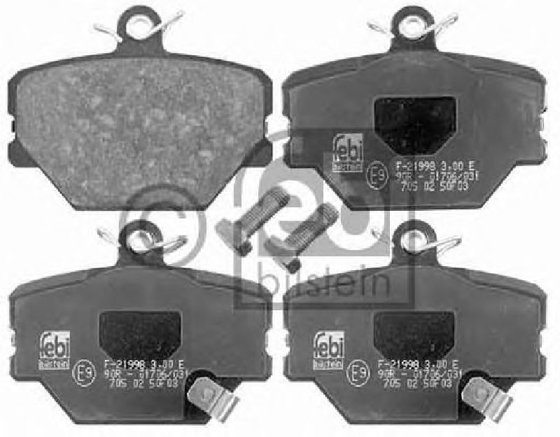 FEBI BILSTEIN 21999 - Brake Pad Set, disc brake Front Axle SMART