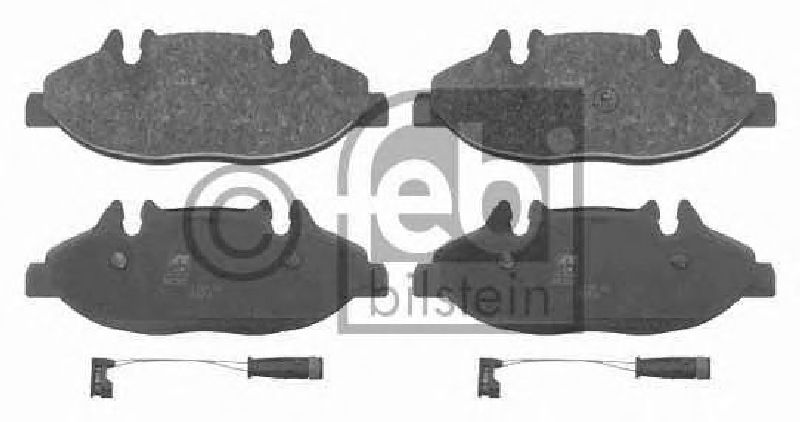 FEBI BILSTEIN 24007 - Brake Pad Set, disc brake Front Axle MERCEDES-BENZ