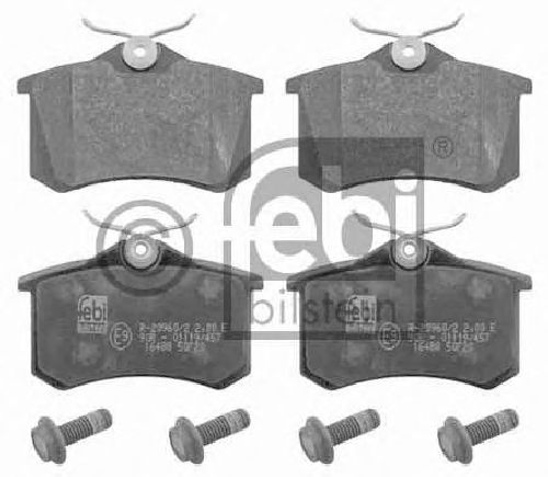 FEBI BILSTEIN 20961 - Brake Pad Set, disc brake Rear Axle SEAT, VW, SKODA, AUDI