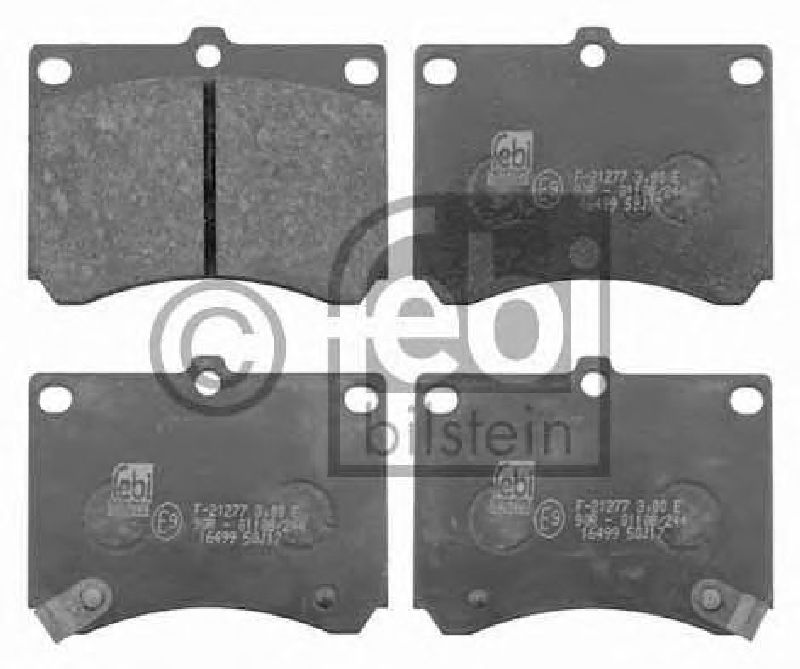 FEBI BILSTEIN 21540 - Brake Pad Set, disc brake Front Axle