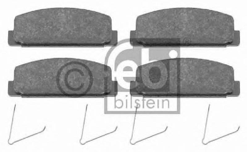 FEBI BILSTEIN 20645 - Brake Pad Set, disc brake Rear Axle MAZDA