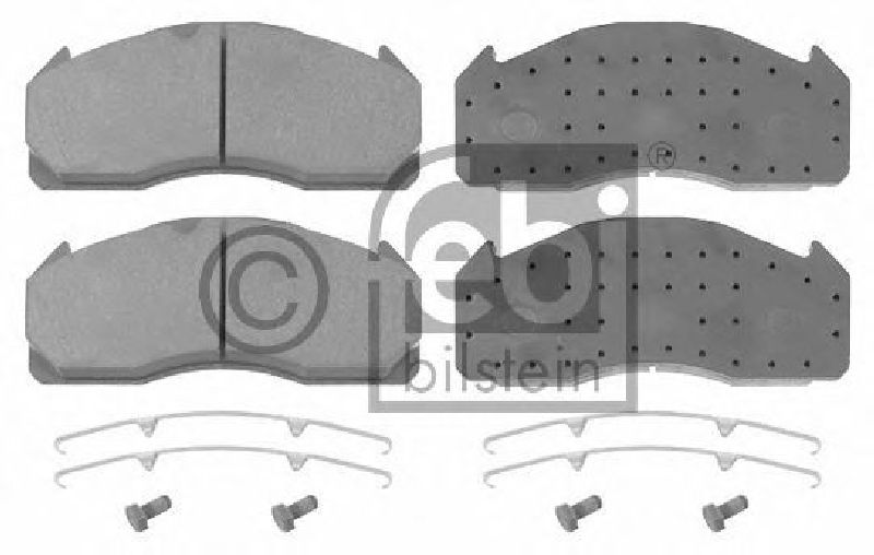 FEBI BILSTEIN 29125 - Brake Pad Set, disc brake Front Axle | Rear Axle VOLVO