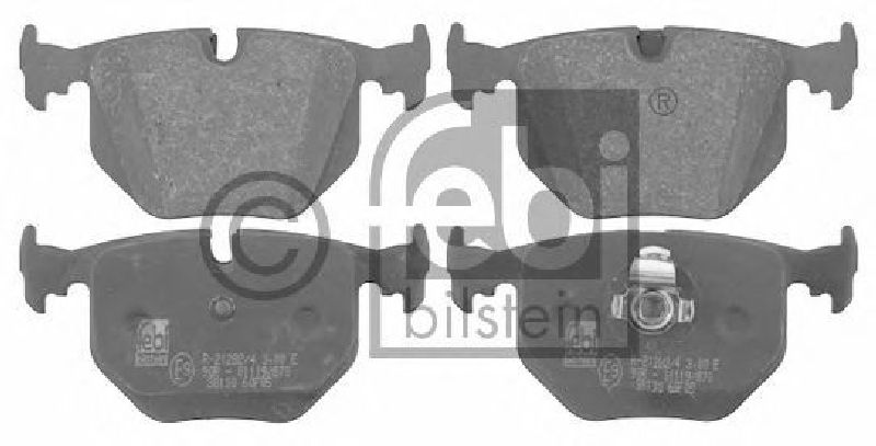 FEBI BILSTEIN 21487 - Brake Pad Set, disc brake Rear Axle BMW