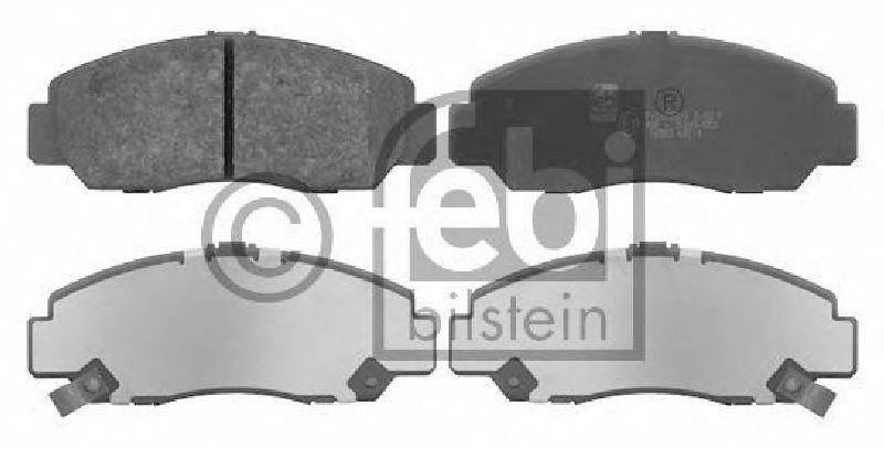 FEBI BILSTEIN 23729 - Brake Pad Set, disc brake Front Axle HONDA