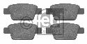 FEBI BILSTEIN 23714 - Brake Pad Set, disc brake Rear Axle FIAT, ALFA ROMEO, LANCIA