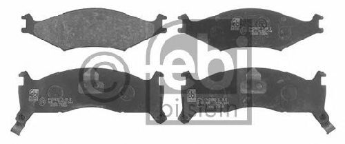 FEBI BILSTEIN 21893 - Brake Pad Set, disc brake Front Axle