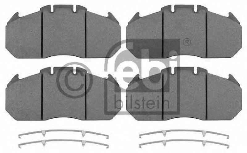 FEBI BILSTEIN 29131 - Brake Pad Set, disc brake Front Axle | Rear Axle RENAULT TRUCKS, MAN