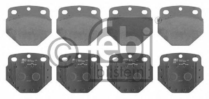 FEBI BILSTEIN 29747 - Brake Pad Set, disc brake Front Axle | Rear Axle