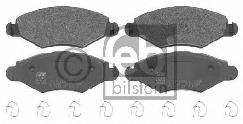 FEBI BILSTEIN 23205 - Brake Pad Set, disc brake Front Axle PEUGEOT