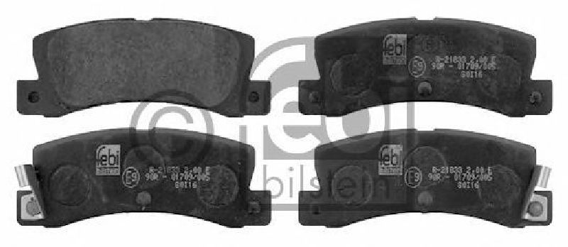 FEBI BILSTEIN 21833 - Brake Pad Set, disc brake Rear Axle