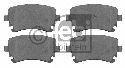 FEBI BILSTEIN 23584 - Brake Pad Set, disc brake Rear Axle AUDI