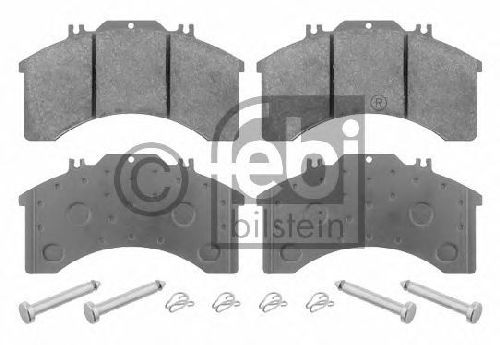 FEBI BILSTEIN 29032 - Brake Pad Set, disc brake Front Axle IVECO