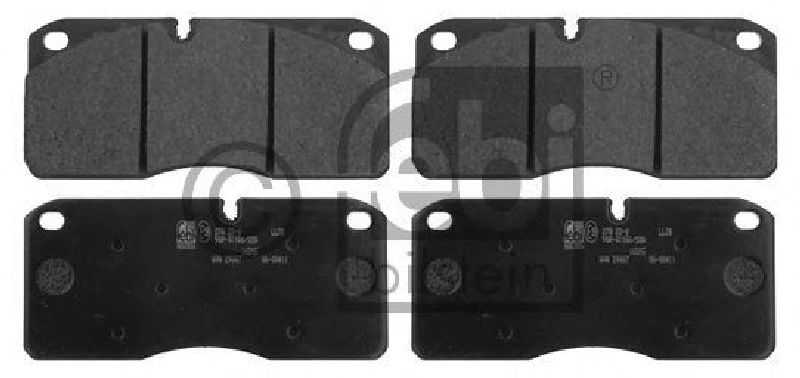 FEBI BILSTEIN 29067 - Brake Pad Set, disc brake Front Axle Rear Axle IVECO