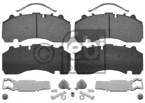 FEBI BILSTEIN 29167 - Brake Pad Set, disc brake Front Axle | Rear Axle