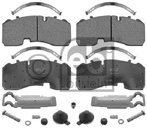 FEBI BILSTEIN 29165 - Brake Pad Set, disc brake Front Axle | Rear Axle