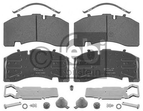 FEBI BILSTEIN 29171 - Brake Pad Set, disc brake Front Axle | Rear Axle