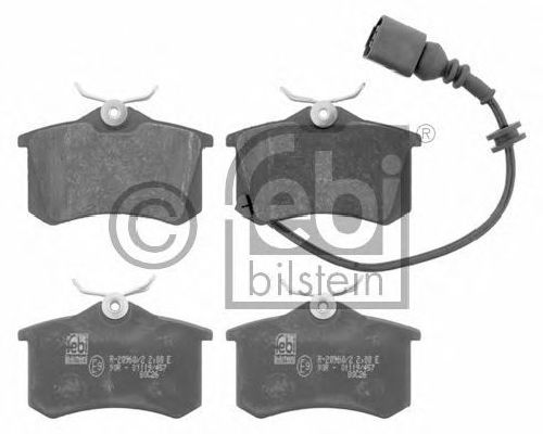 FEBI BILSTEIN 23553 - Brake Pad Set, disc brake Rear Axle VW