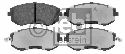 FEBI BILSTEIN 23865 - Brake Pad Set, disc brake Front Axle SUBARU