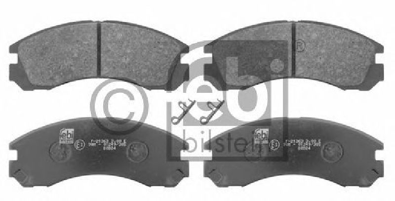 FEBI BILSTEIN 21363 - Brake Pad Set, disc brake Front Axle MITSUBISHI, CITROËN, PEUGEOT