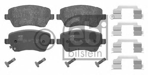 FEBI BILSTEIN 23973 - Brake Pad Set, disc brake Front Axle SUZUKI, OPEL
