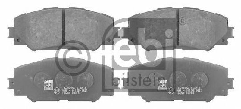 FEBI BILSTEIN 24336 - Brake Pad Set, disc brake Front Axle TOYOTA