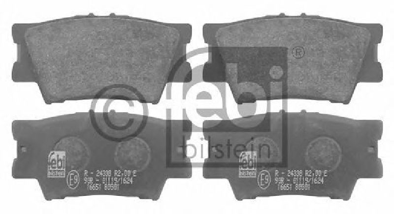 FEBI BILSTEIN 24338 - Brake Pad Set, disc brake Rear Axle TOYOTA