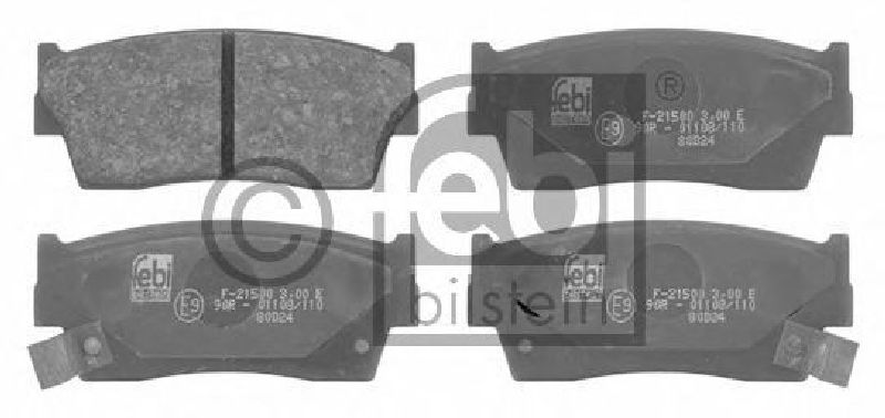 FEBI BILSTEIN 21500 - Brake Pad Set, disc brake Front Axle