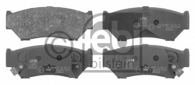 FEBI BILSTEIN 21809 - Brake Pad Set, disc brake Front Axle