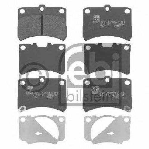 FEBI BILSTEIN 23494 - Brake Pad Set, disc brake Front Axle