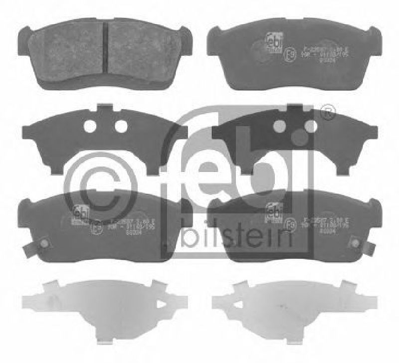 FEBI BILSTEIN 23507 - Brake Pad Set, disc brake Front Axle DAIHATSU