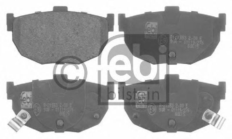 FEBI BILSTEIN 21553 - Brake Pad Set, disc brake Rear Axle HYUNDAI