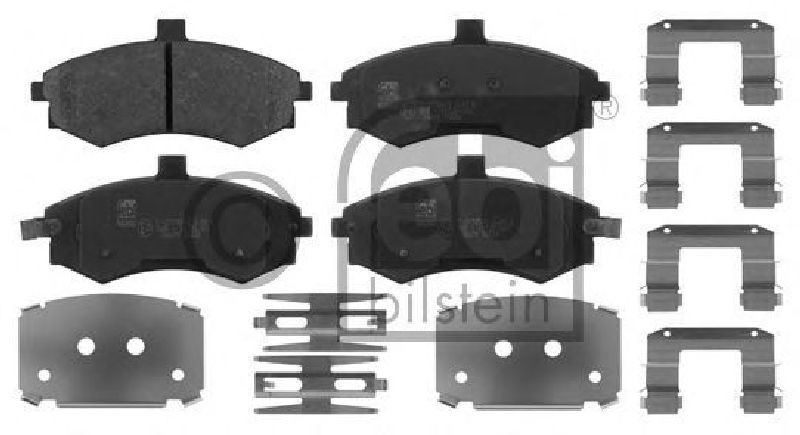 FEBI BILSTEIN 24031 - Brake Pad Set, disc brake Front Axle HYUNDAI