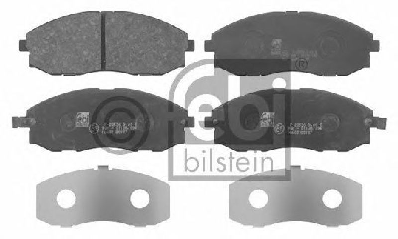 FEBI BILSTEIN 23536 - Brake Pad Set, disc brake Front Axle HYUNDAI