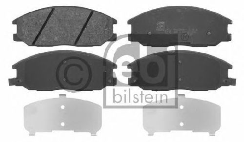 FEBI BILSTEIN 23569 - Brake Pad Set, disc brake Front Axle HYUNDAI
