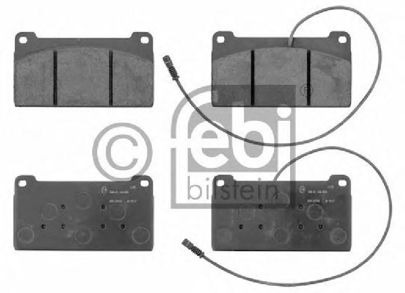 FEBI BILSTEIN 29765 - Brake Pad Set, disc brake Rear Axle MERCEDES-BENZ