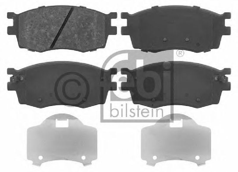 FEBI BILSTEIN 24317 - Brake Pad Set, disc brake Front Axle KIA, HYUNDAI