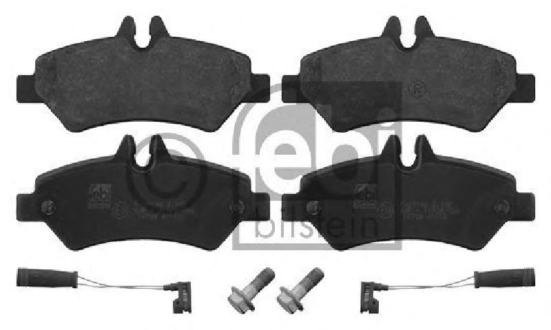 FEBI BILSTEIN 29190 - Brake Pad Set, disc brake Rear Axle MERCEDES-BENZ
