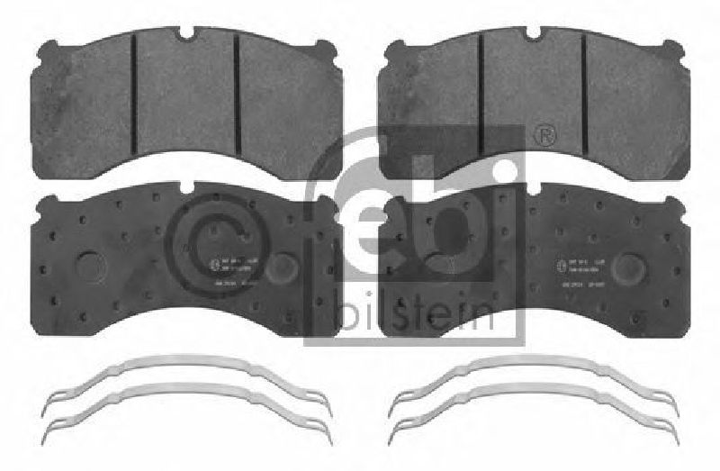 FEBI BILSTEIN 29124 - Brake Pad Set, disc brake Front Axle | Rear Axle